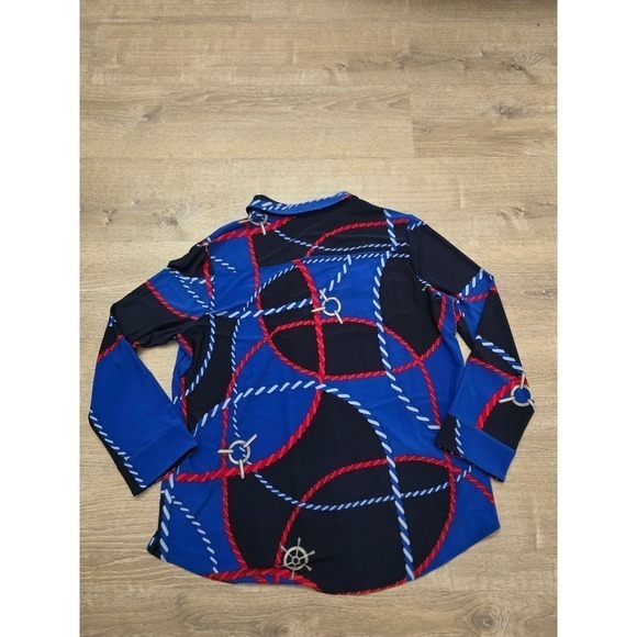 Lauren Ralph Lauren Slim Fit Rope-Print Jersey Shirt, Size 2XL - Picture 3 of 9